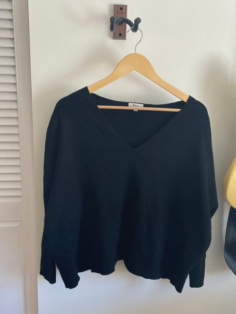 Reitmans Cozy Wide Neckline Black Sweater